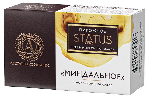 

Пирожное А.Ростагрокомплекс Status Миндальное в молочном шоколаде, 90 г
