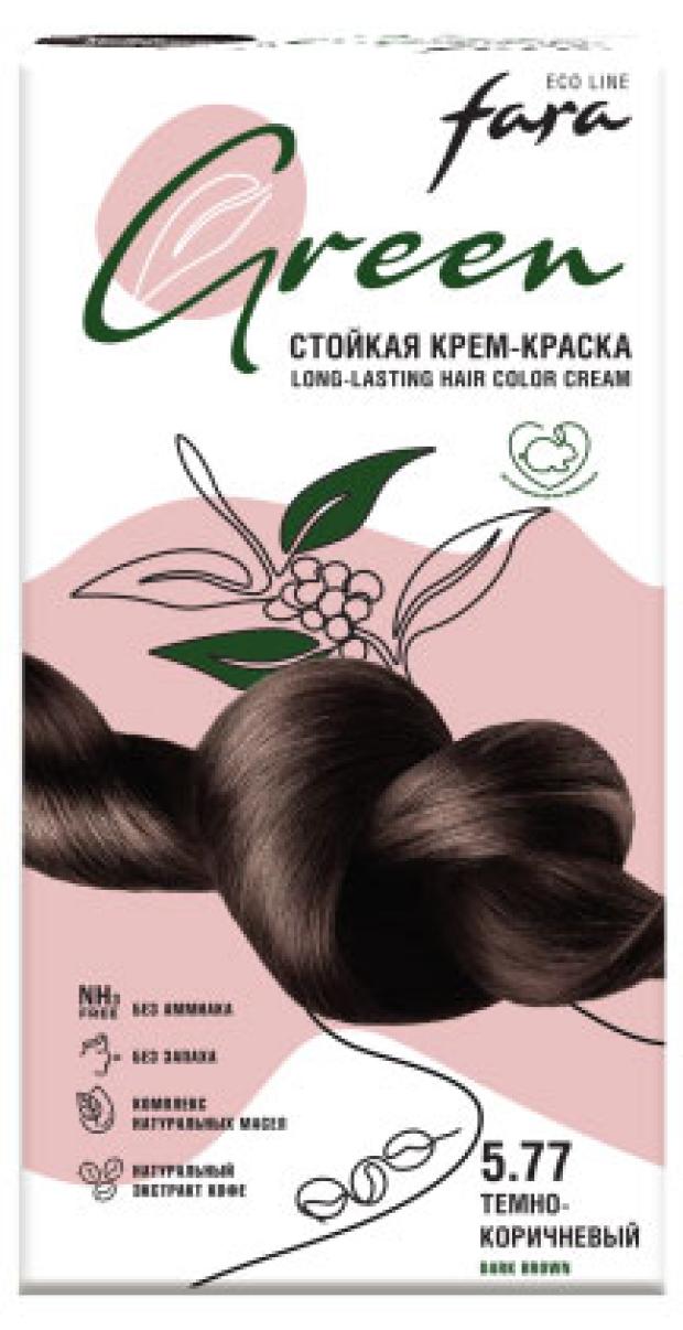 Крем-краска стойкая для волос Fara Eco Line Green 5.5 красное дерево