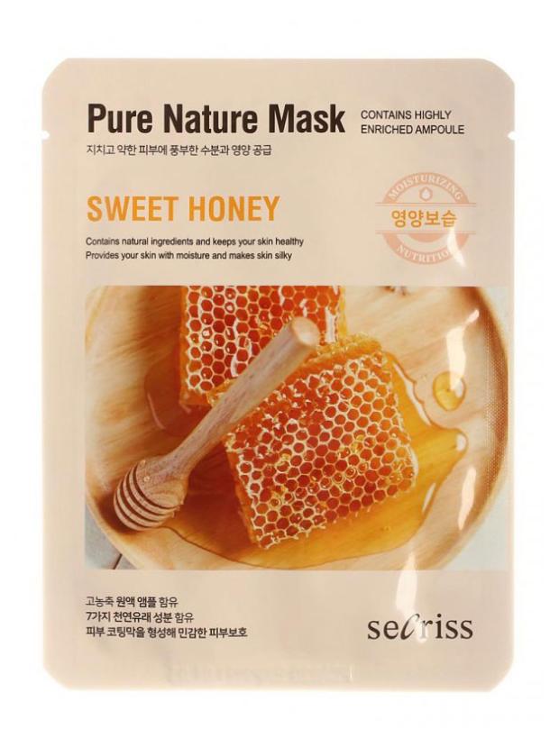 

Маска тканевая для лица Anskin Secriss Pure Nature с экстрактом сладкого меда, 25 г