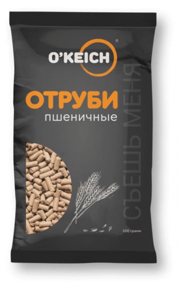Отруби хрустящие O'KEICH экструдированные пшеничные, 200 г