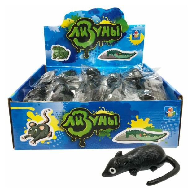 Лизун 1TOY Крыса Мелкие пакости, 11 см