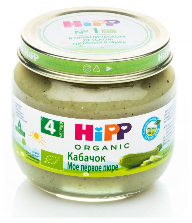 Пюре HiPP Кабачок с 4 мес., 80 г пюре hipp цветная капуста с 4 мес 80 г