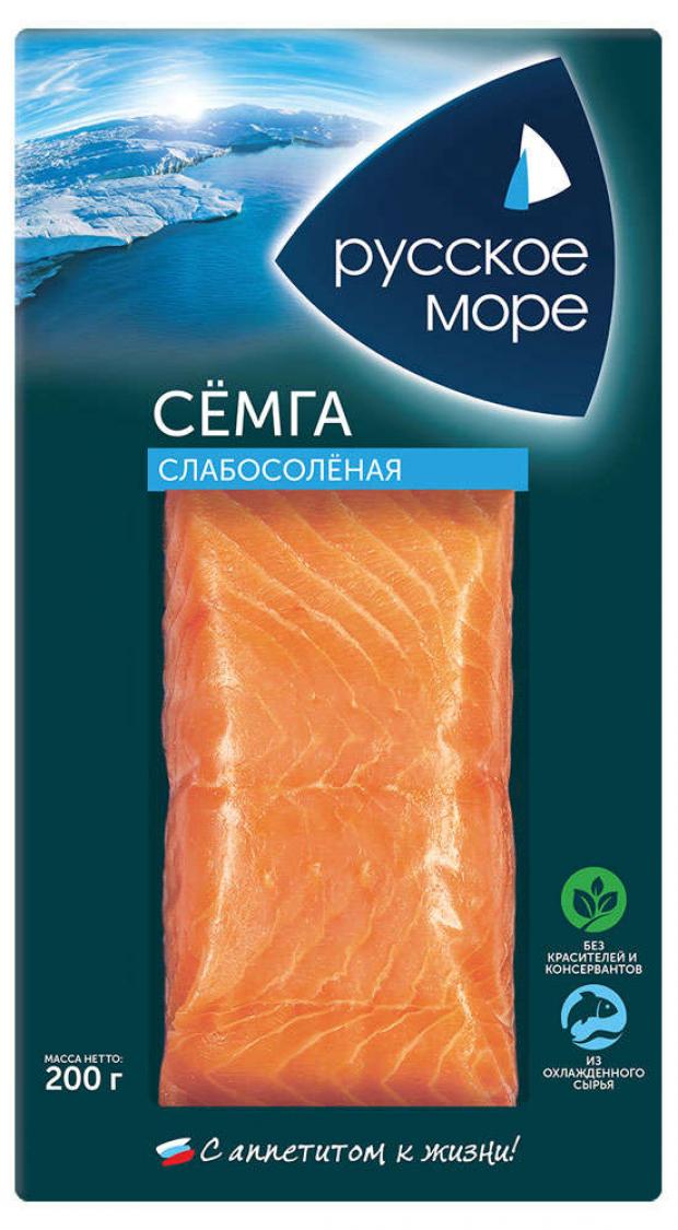 Семга слабосоленая Русское море филе-кусок, 200 г