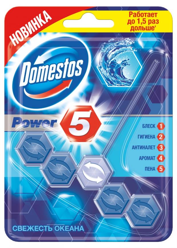 

Туалетный блок подвесной Domestos Свежесть океана, 55 г
