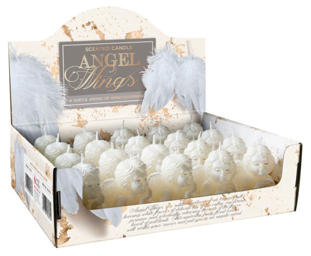 

Свеча Bartek candles Ангельские крылья фигурка с ароматом, 7 см