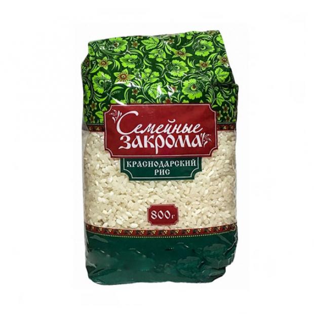 Рис Семейные закрома Краснодарский круглозерный, 800 г
