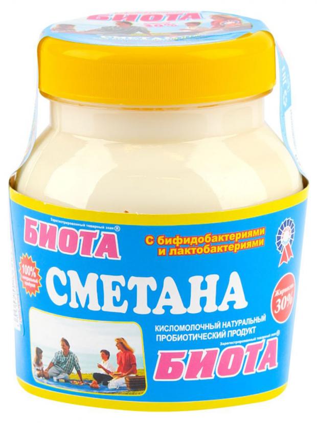 Сметана Биота 30% БЗМЖ, 300 г