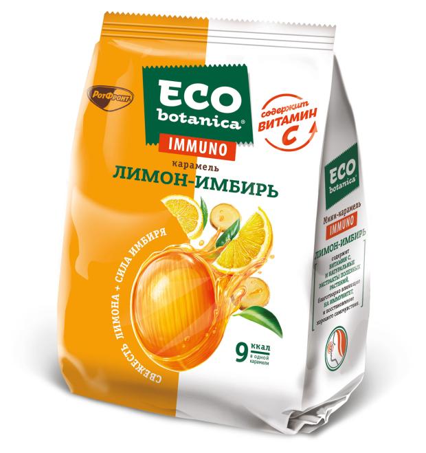 Карамель Eco-botanica лимон имбирь, 100 г