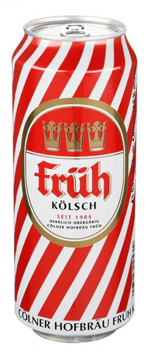 Пиво Frueh Kolsh светлое фильтрованное 4. 8%, 500 мл