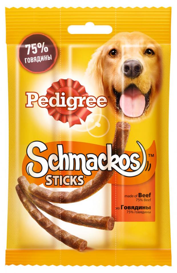 

Лакомство для собак Pedigree Schmacko мясные палочки с говядиной, 33 г