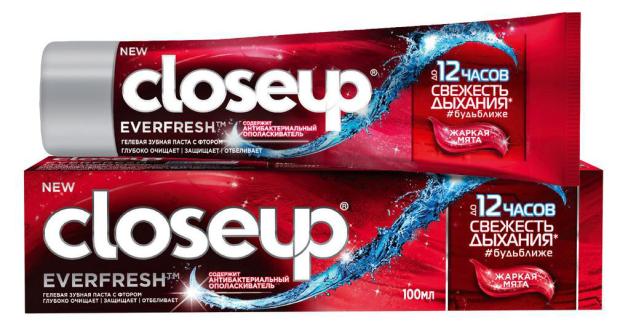 Зубная паста CloseUp Everfresh жаркая мята, 100 мл