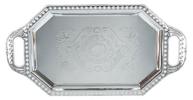 

Поднос Nouvelle Home серебро, 44х22 см