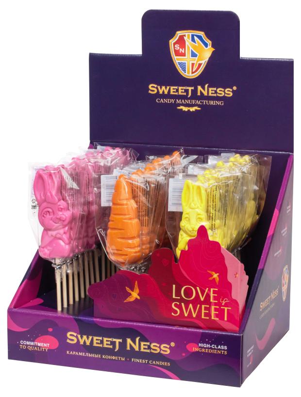 Карамель леденцовая Sweet Ness в пасхальных формах, 24 г набор леденцовая карамель в виде кольца diamond ring микс вес 24 шт 15 г