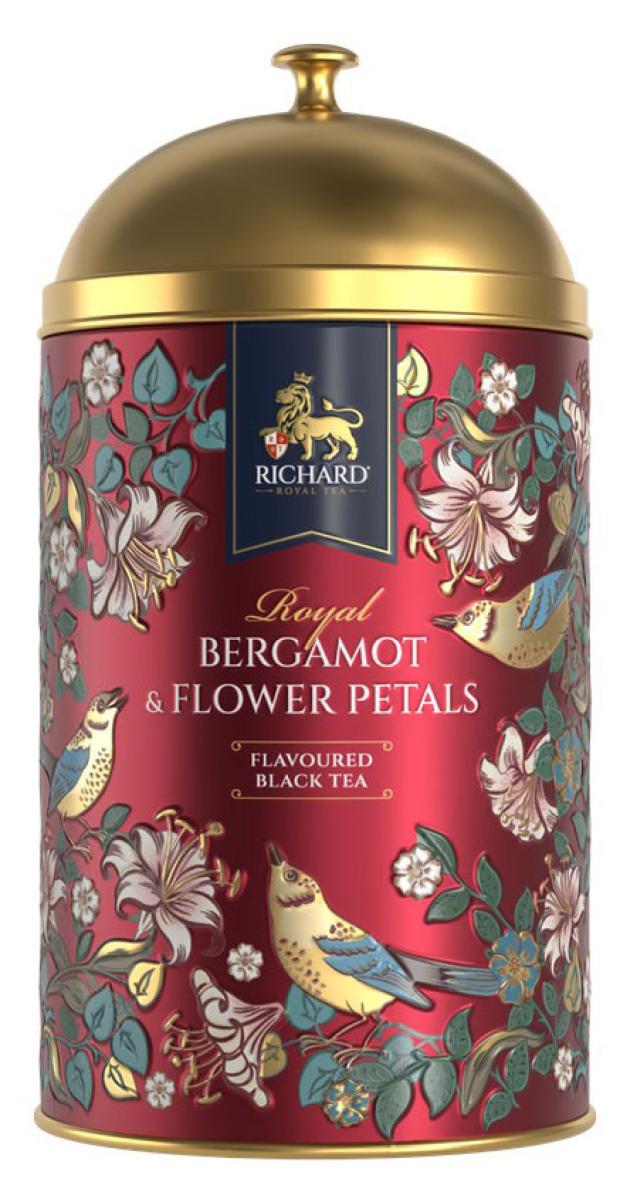 Чай черный RICHARD Royal Bergamot & Flower Petals Ароматизированный Листовой, 60 г