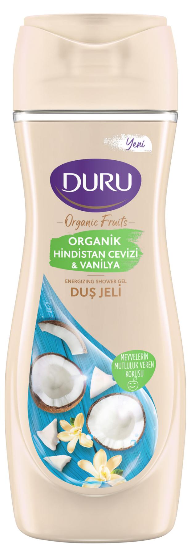 

Гель для душа Duru Organic Fruit Vanilla & Coconut, 450 мл