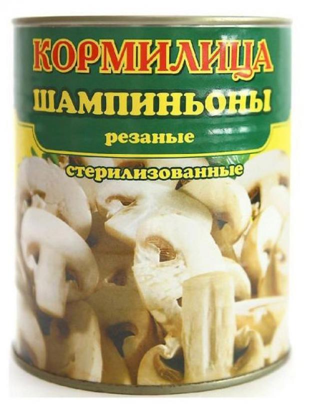 Шампиньоны КОРМИЛИЦА резаные, 460 г