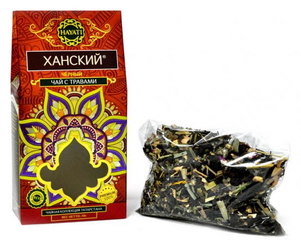 Чай черный Hayati Ханский с травами, 70 г