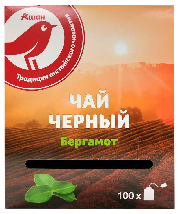 

Чай черный АШАН с бергамотом листовой, 200 г