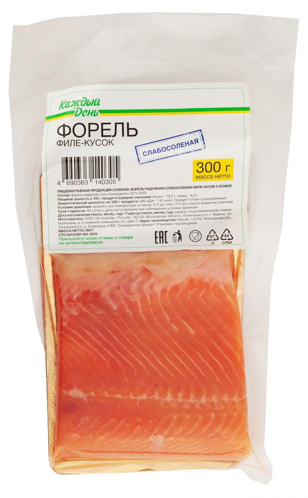 

Форель слабосоленая Каждый день филе-кусок, 300 г