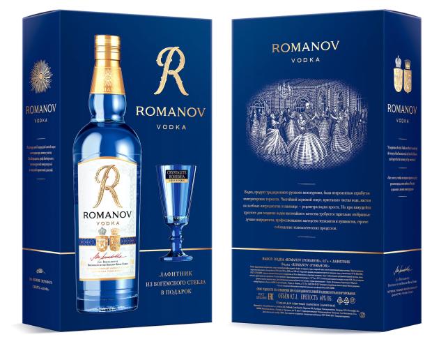 Водка Romanov подарочная упаковка Россия, 0,7 л