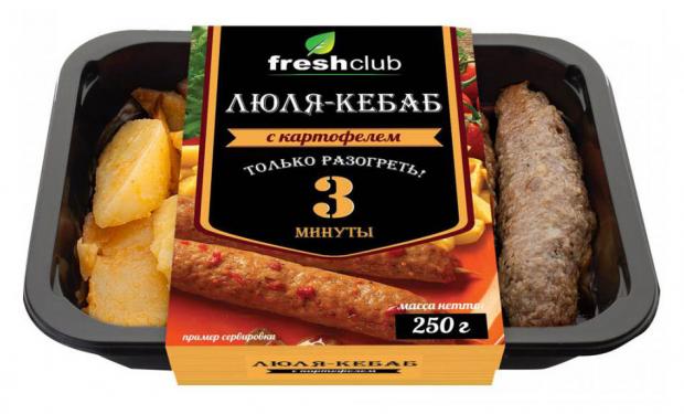 

Люля-кебаб Freshclub с картошкой По-деревенски охлажденный, 250 г