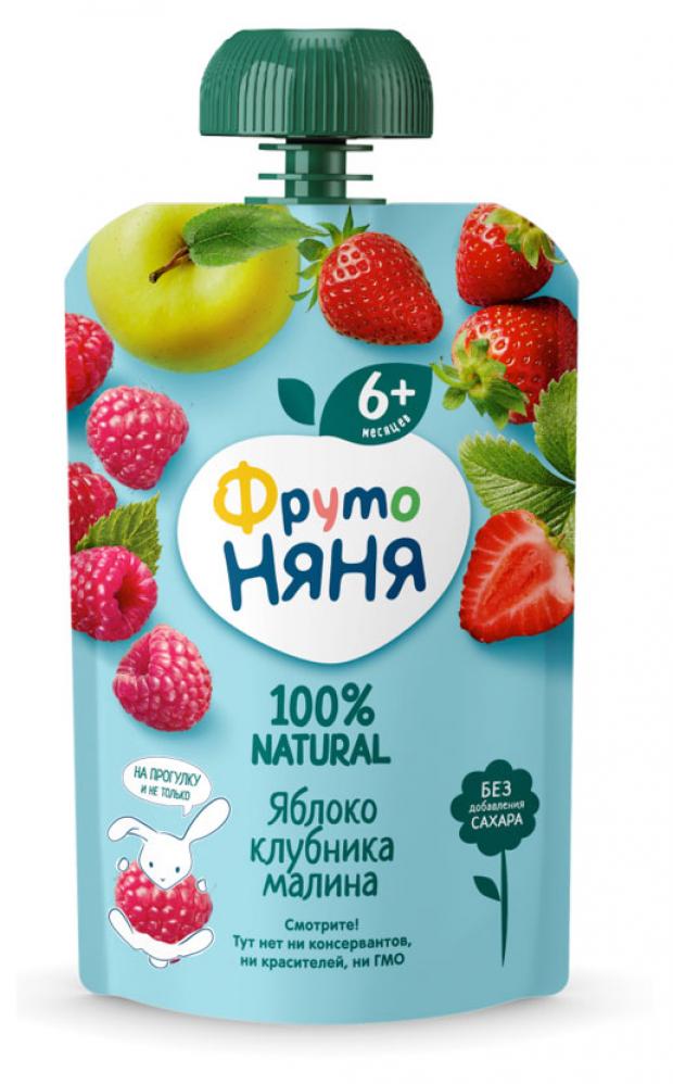 

Десерт «ФрутоНяня» из яблок клубники и малины c 6 мес., 90 г