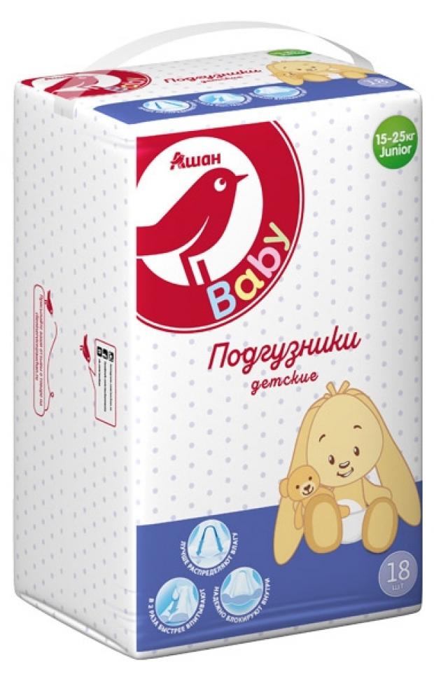 

Подгузники АШАН junior 7 размер (15-25 кг), 18 шт
