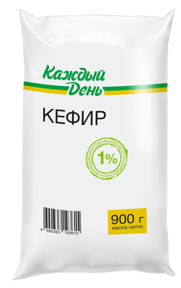 Кефир Каждый день БЗМЖ 1%, 900 г