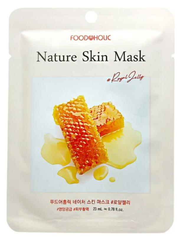 Маска тканевая для лица FoodaHolic Nature Skin с маточным молочком, 23 мл