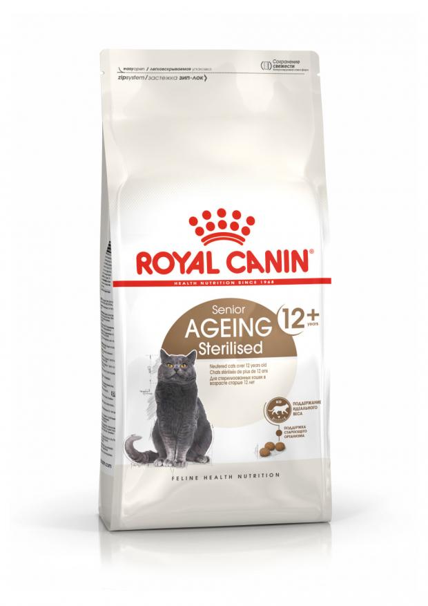 Сухой корм для пожилых кошек Royal Canin Senior Ageing Sterilised 12+, 4 кг