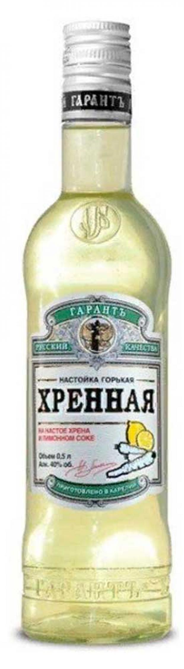 

Настойка Русский Гарантъ Качества Хренная с лимоном Россия, 0,5 л