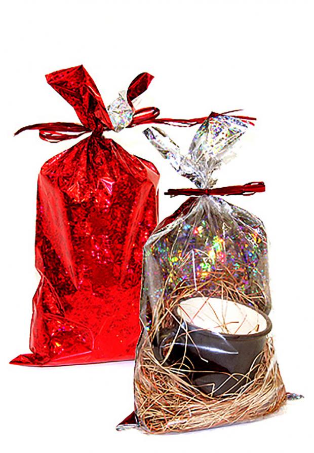 Пакет Grand Gift полупрозрачный голография, 35х18 см