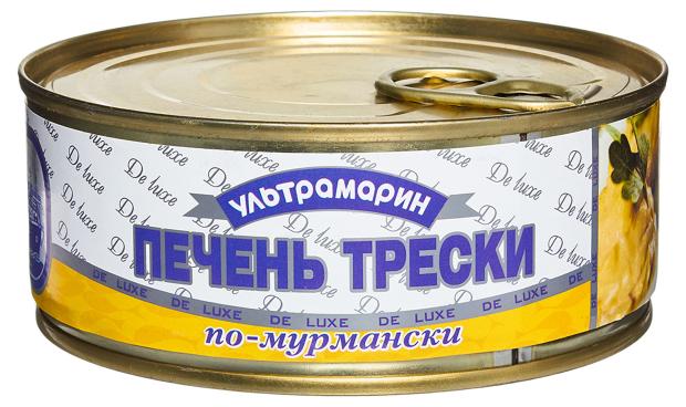 Печень трески Ультрамарин по-мурмански 240 г 124₽