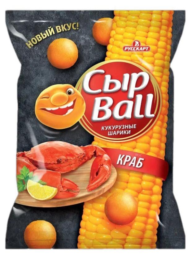 Кукурузные шарики Русскарт Сыр Ball со вкусом краба 140 г 149₽
