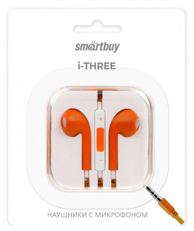 

Гарнитура SmartBuy SBH-104-OR i-THREE оранжевая