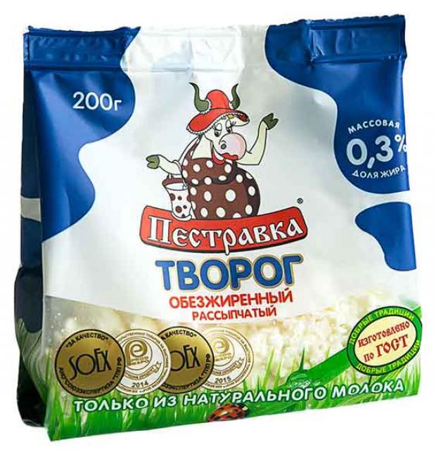 Творог Пестравка нежный 0,3% БЗМЖ, 200 г