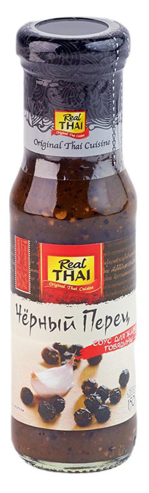 

Соус для говядины Real thai Черный перец, 150 мл