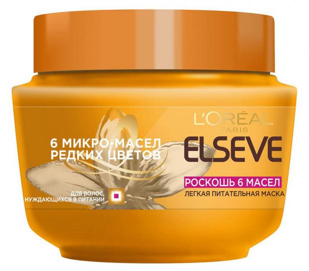 

Маска для волос L'Oreal Paris Elseve Роскошь Питания 6 масел, 300 мл