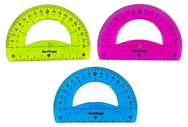 Транспортир Berlingo Flexy гибкий 180, 10 см