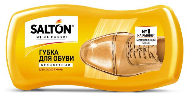 Губка-мини для гладкой кожи Salton Волна бесцветная губка волна salton для обуви из гладкой кожи бесцветная