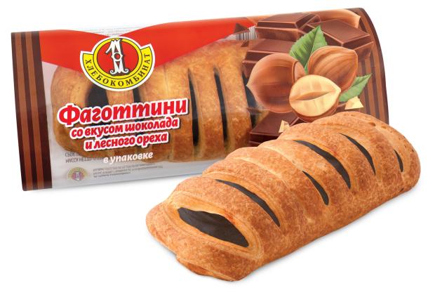 Фаготтини 1 Хлебокомбинат шоколад-лесной орех, 70 г