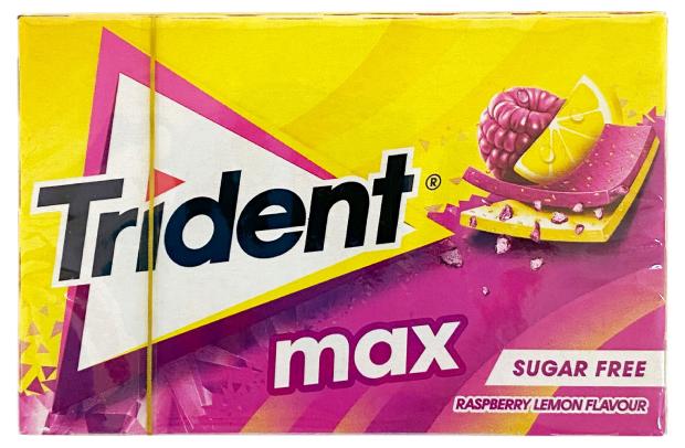 

Жевательная резинка Trident без сахара со вкусом малины и лимона, 23 г