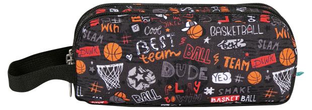 

Пенал Basketball 3 отделения, 23x8x10 см