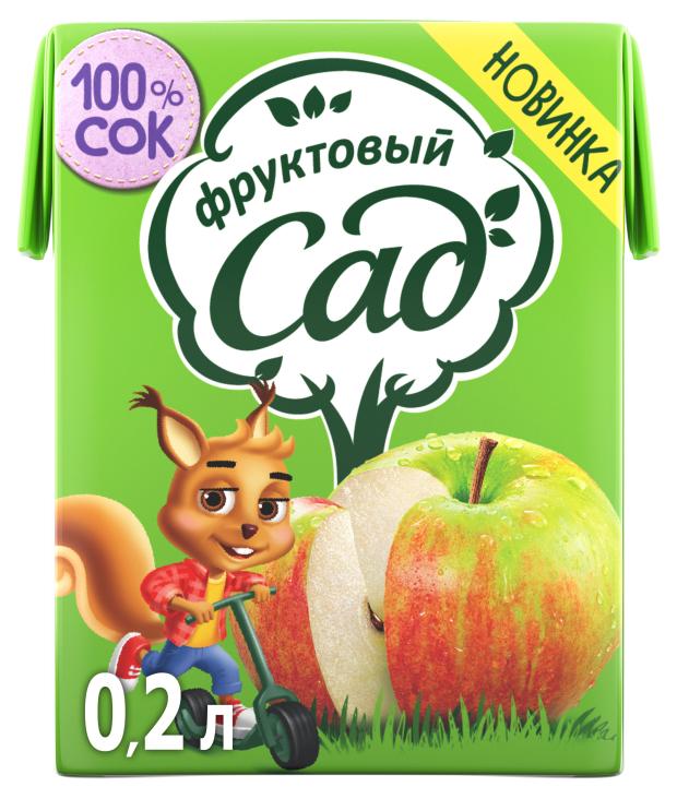 

Нектар Фруктовый Сад яблоко, 200 мл