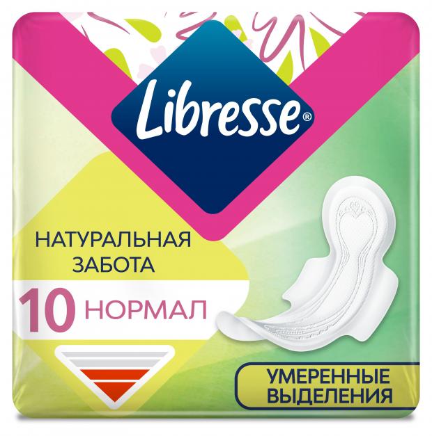 

Прокладки гигиенические Libresse Натуральная Забота Нормал, 10 шт