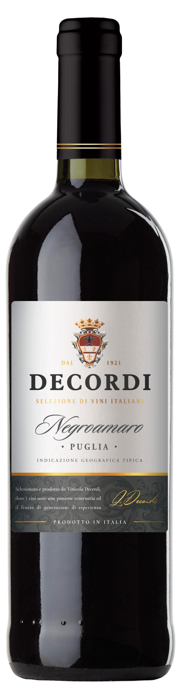 

Вино Decordi Puglia Negroamaro красное сухое Италия, 0,75 л