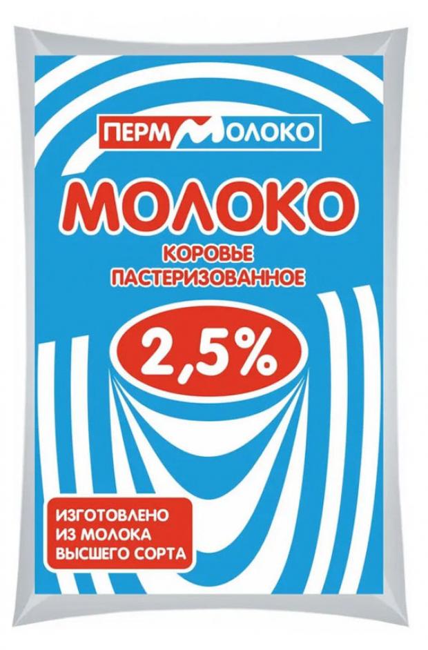 Молоко Перммолоко пастеризованное 2,5%, 900 мл