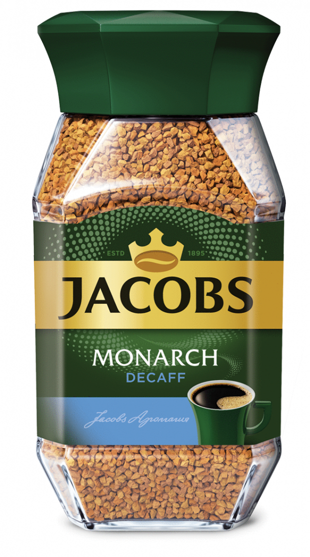 

Кофе растворимый Jacobs Monarch Decaff без кофеина, 95 г