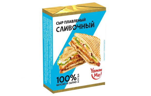 Сыр плавленый Yamm me"Сливочный 45% БЗМЖ, 90 г