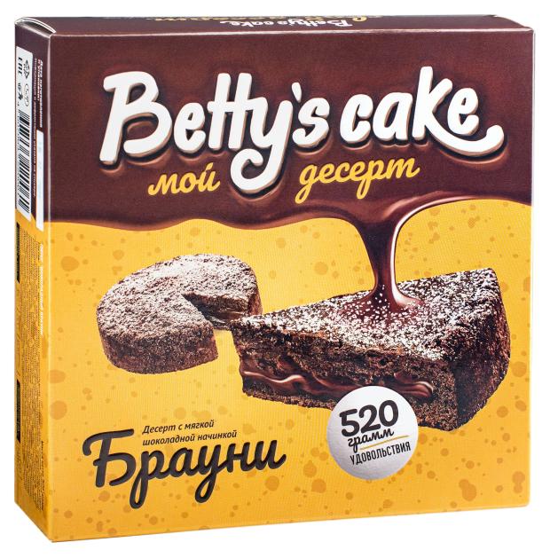 

Пирог Betty's cake Шоколадный брауни с мягкой начинкой, 520 г
